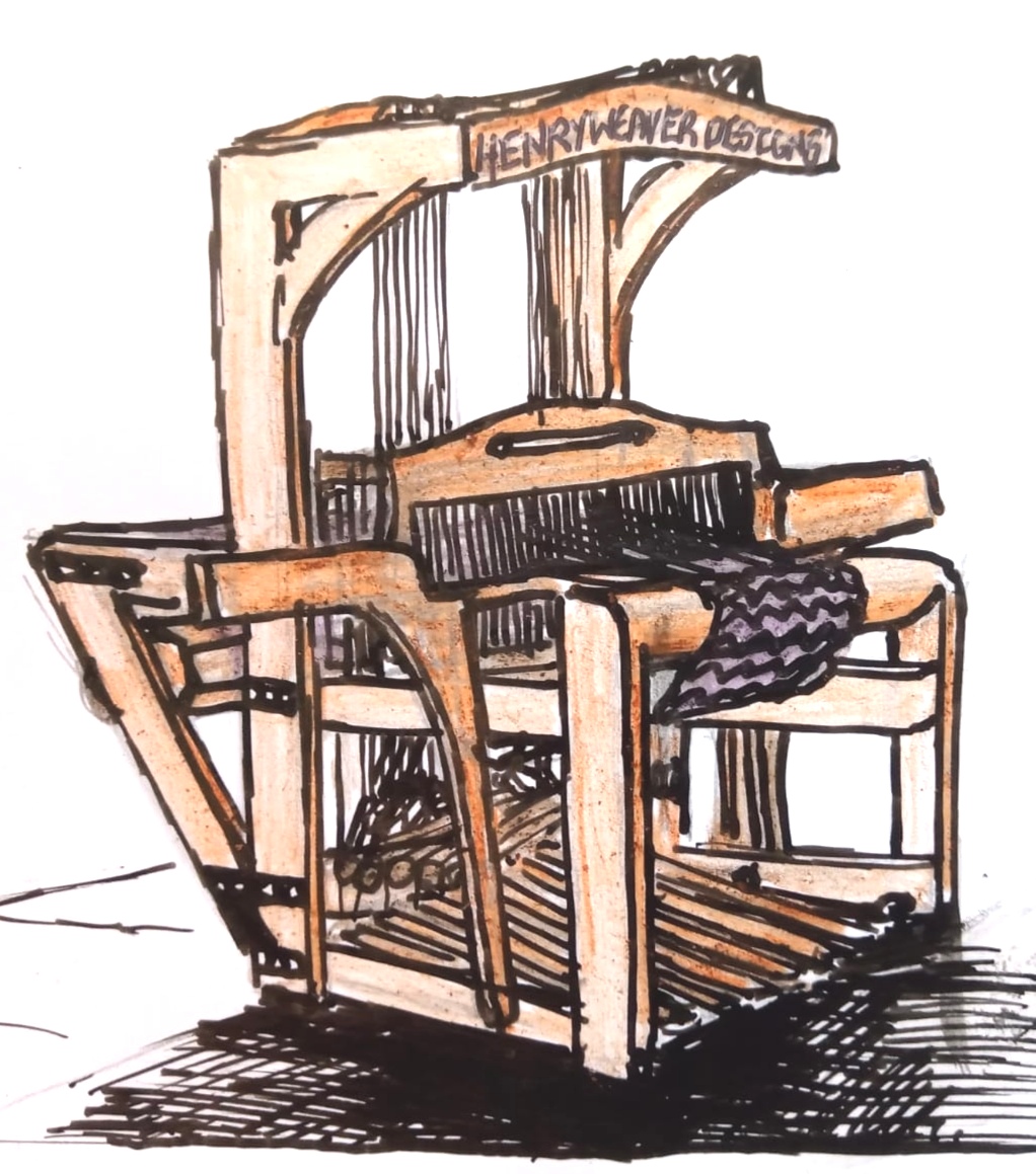Loom Drawing small - Henry Weaver Designs